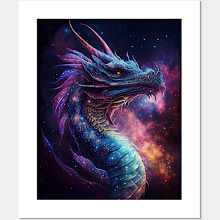 Ethereal Space Dragon Posters and Art